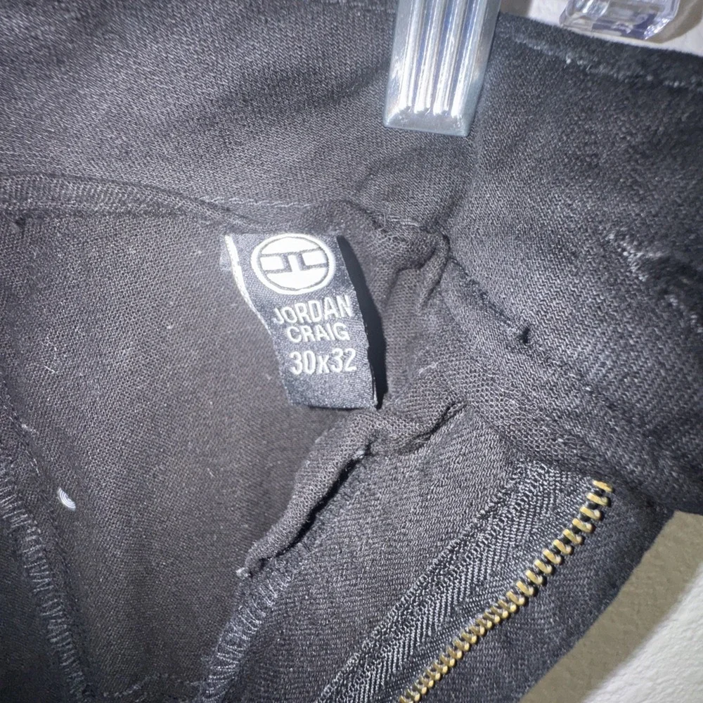 Jordan Craig Men's Jeans Black Size 30X32 Distressed Stretch Streetwear